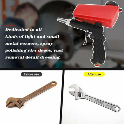 Sandblasting Gun, Portable Sandblaster Pneumatic Sandblaster, Pneumatic Sandblasting Gun With Hopper For Removing Paint.