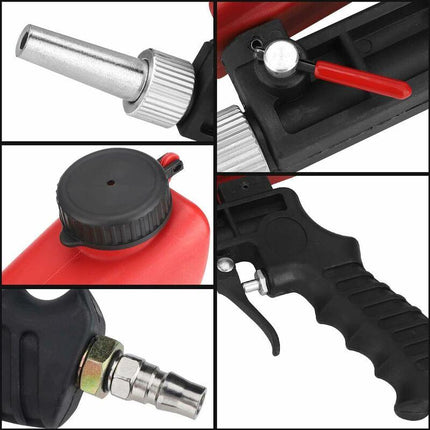 Sandblasting Gun, Portable Sandblaster Pneumatic Sandblaster, Pneumatic Sandblasting Gun With Hopper For Removing Paint.