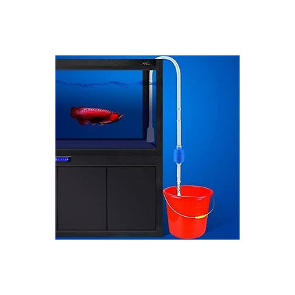 Clean Aquarium Siphon Tank Cleaning Accessory Hand Pump Tube Sucks Water 160Cm.