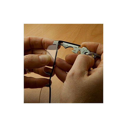 8 In 1 Multifunction Keychain With Bottle Opener, Screwdriver And Other Keytools.