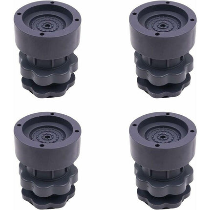 4-Piece Universal Adjustable Rubber Shock Pads For Washers, Dryers, Refrigerators.