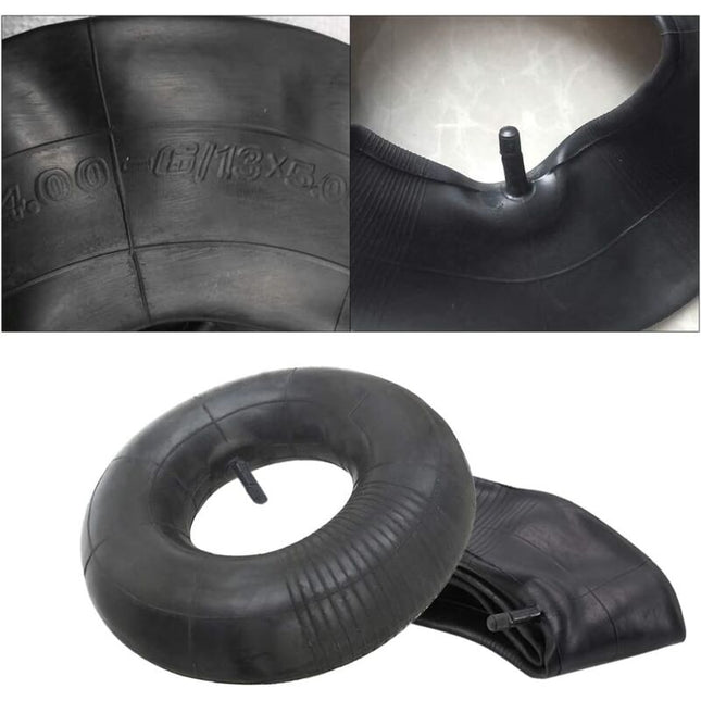 2 Pieces 3.50/4.00-6 Inner Tube Tire Wheel 3.50/4.00-6 Innertube Wheelbarrow Rubber Valve 6.