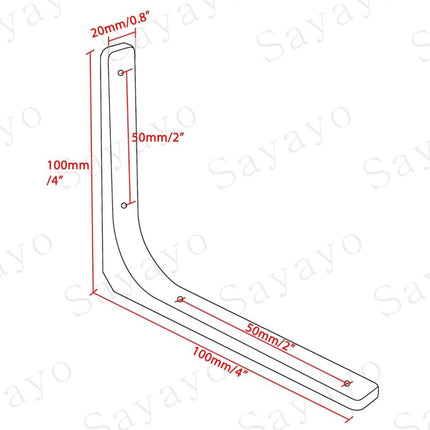 Wall Shelf Bracket, Matte Black Metal Bracket, Metal Shelf Support For Kitchen Decor, Heavy Duty Bracket, 100Mm100Mm, 4.