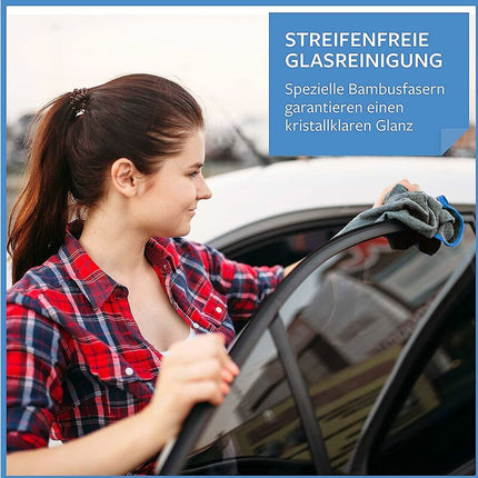 4X Professional Microfiber Glass Cloths 400Gsm - Streak-Free Cleaning Of Windows, Glasses - Extremely Absorbent,.