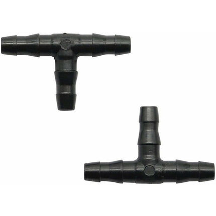 100 pcs Barbed Connectors Drip Irrigation,4/7Mm Universal Barbed Tee Hose,Suitable For 4/7Mm Drip Hose Watering Garden.