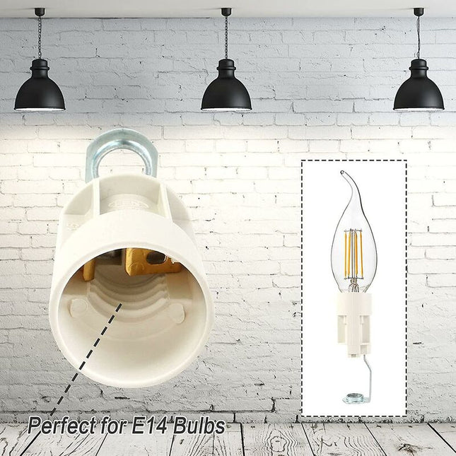 E14 Bulb Base Adjustable E14 Lamp Sockets Converter E14 Socket Bayonet Socket Candle Lamp Holder For LED Bulb 10 pcs.