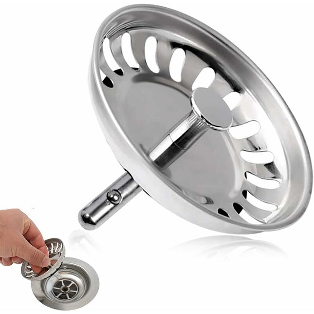 Kitchen Sink Filter, Sink Stopper, Stainless Steel Sink Filter, Stainless Steel Sink Stopper, Compatible With Most.