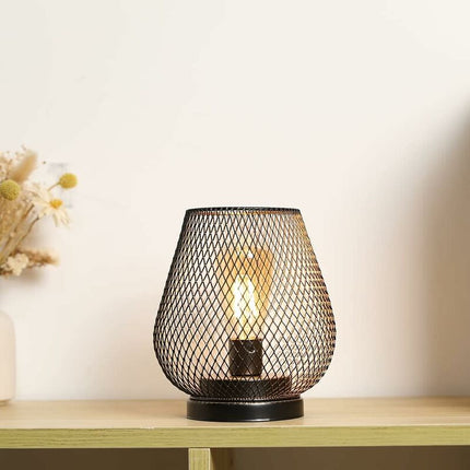LED Lantern Metal Cage Battery Powered With LED Ideal For Weddings, Parties, Patio Events, Indoor And Outdoor Use.