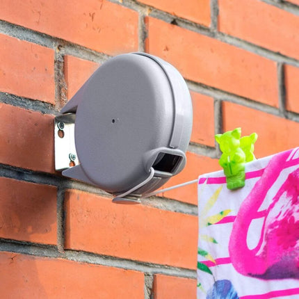 Long, 12M Retractable Clothes Line, Heavy Duty Clothes Dryer, Automatic Retractable Mechanism, Easy Wall Installation,.