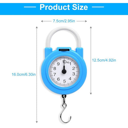 Luggage Scale, Max 10Kg Small And Portable Torque Scale With Comfortable Grip For Travel And Work.