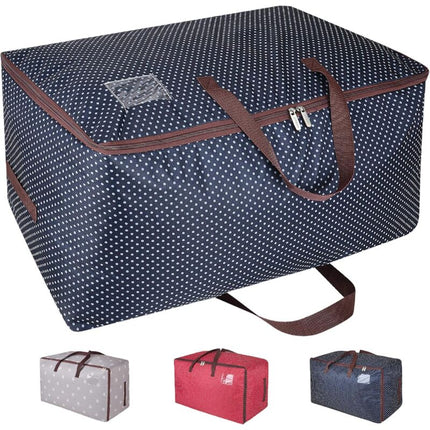 100L Garment Bags, Thick Oversized Organizer Storage Bag, Travel Bag (Blue).