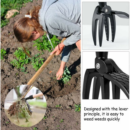 Tools Garden Manual Weeder Knife, Gardening Weed Puller Claw Tool, Hand Weeder Tool With 4 Claws, DAndelion Weed Puller.