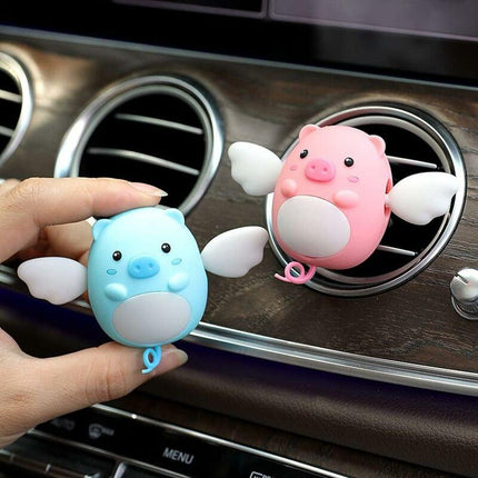Car Vent Clip Pig Decoration, Cute Car Air Conditioning Vent Clip Air Outlet Clip Car Diffuser Charm For Most.