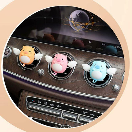 Car Vent Clip Pig Decoration, Cute Car Air Conditioning Vent Clip Air Outlet Clip Car Diffuser Charm For Most.
