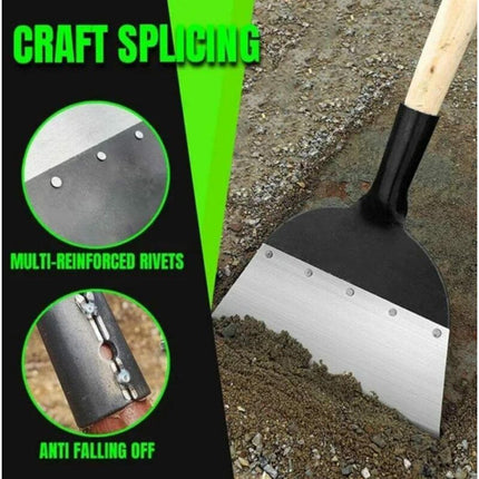 Multifunctional Garden Cleaning Shovel Steel Flat Shovel For Planting Soil Weeding Farm Tool Shovel Weeding.