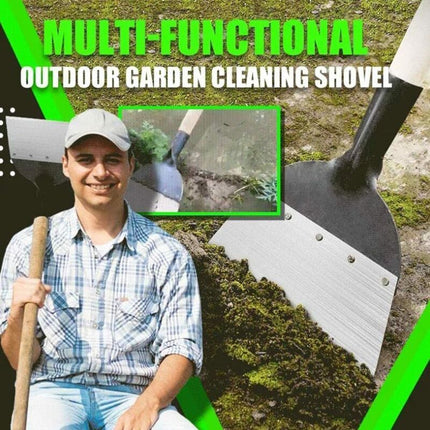 Multifunctional Garden Cleaning Shovel Steel Flat Shovel For Planting Soil Weeding Farm Tool Shovel Weeding.