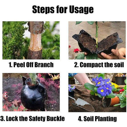 12 pcs High Pressure Plant Box Garden Growing Breeding Grafting Propagation Ball High Plant ROoting Device For Garden.