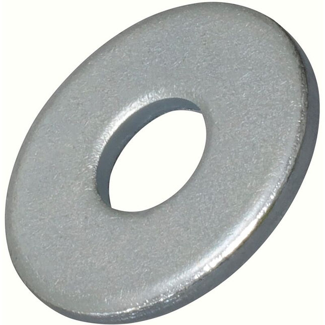 C62085 - Pack Of 20 Large Flat Washers - M8X24Mm H 2Mm - Zinc Plated Steel Din9021.