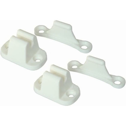 2X T-Shaped Door Retainer Kit Stop Retaining Plastic Hook Holder Compatible Door Latch Bracket For Rv Trailer Camper.
