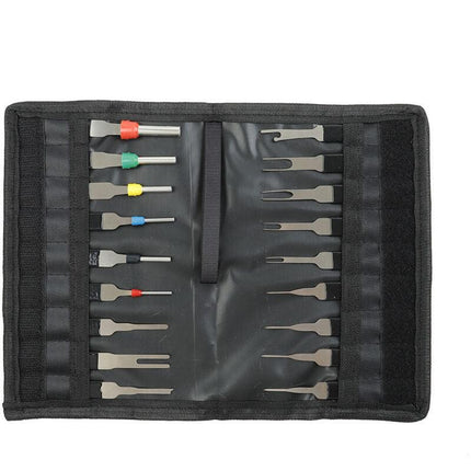 Terminal Extractor - 18 pcs Terminal Removal Tool Kit - High Hardness - No Rust - No Deformation - Car Electrical.