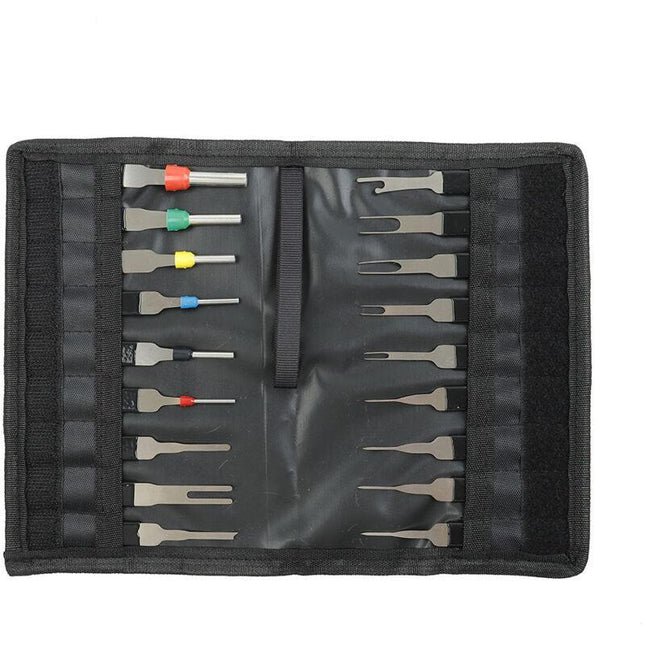 Terminal Extractor - 18 pcs Terminal Removal Tool Kit - High Hardness - No Rust - No Deformation - Car Electrical.