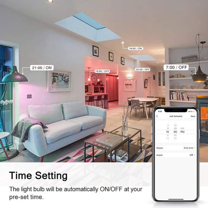 [Pack Of 4] Gu10 5W LED Bulb, Gu10 Alexa, Rgbw 3000K-6500K, [App Control] [Voice Control], Compatible With Google Home,.