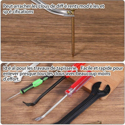Fingertoys Nail Puller Kit 3Mm U-Shaped Nail Puller Tack Lifter Nail Puller For Rivet Nail Removal.