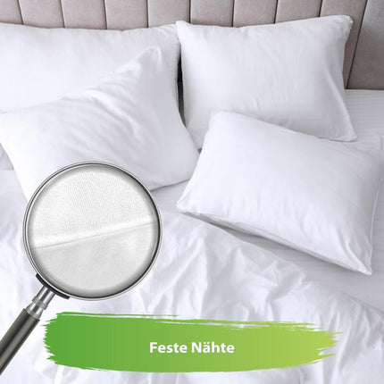 Microfiber Quilted Pillow 40X40 Cm - Sleeping Bed Pillow White Pillow White Filling Pillow - 4 pcs Set.