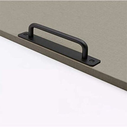 2 pcs Heavy Duty Barn Door Handle, Steel Sliding Door Pull Handle, Black Cast Iron Door Handle, Interior Exterior Door.