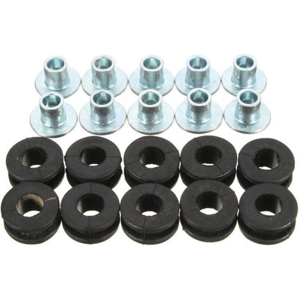10 pcs Motorcycle Rubber Grommet Bolt For Honda/Yamaha/Suzuki/Kawasaki Fairings.