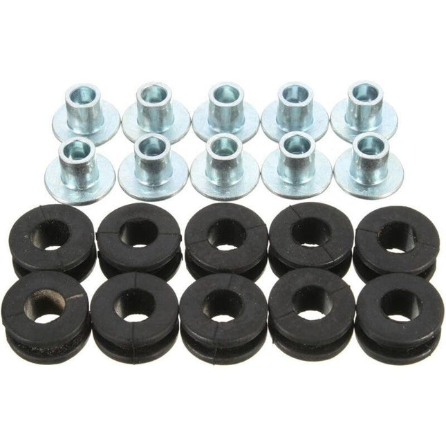 10 pcs Motorcycle Rubber Grommet Bolt For Honda/Yamaha/Suzuki/Kawasaki Fairings.