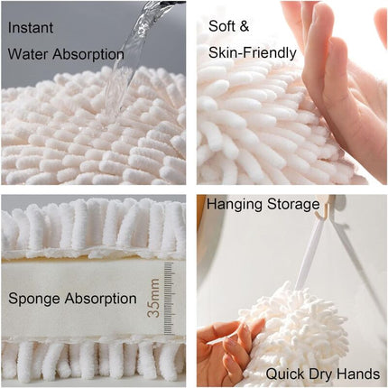 2 Pieces Hand Towels Bath Towels Kitchen Hand Towels Plush Absorbent Towels Hanging Hand Towel Terry Hand Towel Quick.