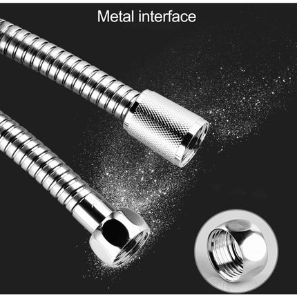 Shower Hose, 2M Stainless Steel Shower Hose, Universal Shower Hose, Universal Threaded Connector (G1/2 Inch) (2M).