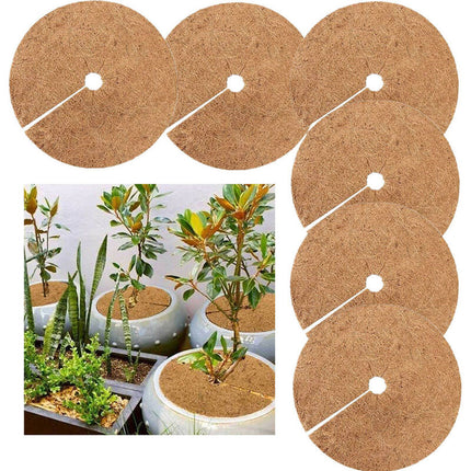 Pieces Mulching Disc, Winter Protection For Potted Plants, Plant Protection Mat, Biodegradable Coconut Mat Plants For.