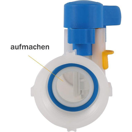 Ibc Adapter 50Mm To 62Mm 1000L Tank Valve Plastic, 1000 Liter Tank Connector For Rainwater Tank, Container.