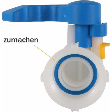Ibc Adapter 50Mm To 62Mm 1000L Tank Valve Plastic, 1000 Liter Tank Connector For Rainwater Tank, Container.