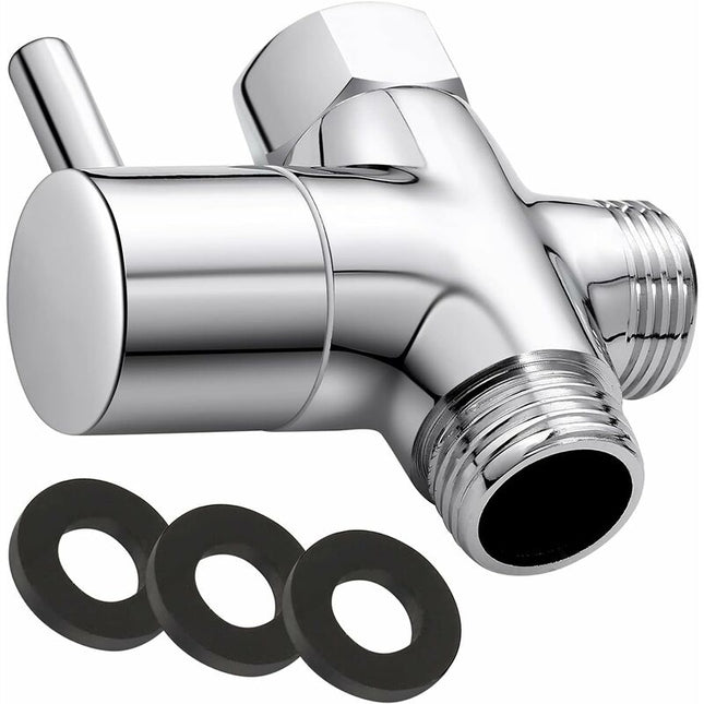 3-Way Valve G1/2", Solid Brass 3-Way Valve, Hand Shower Set, Universal Accessories.