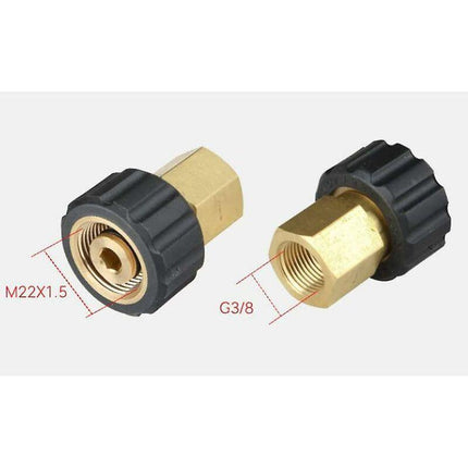 Nozzle Fitting Adapter High Pressure Washer Accessories - M22 G3 / 8M.