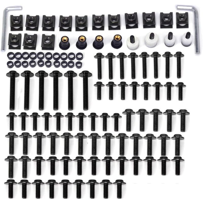 Motorcycle Fairing Screws,Universal Motorcycle Bodywork Screws Fairing Kits Bolts Aluminum Alloy For Most Sport Bikes.