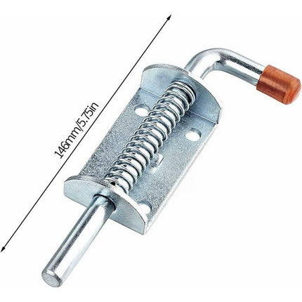 4 pcs Trailer Modification Accessories Zipper Pull 10Mm Thick Trailer Handle Spring Buckle Utv Trailer Lock (Silver,.