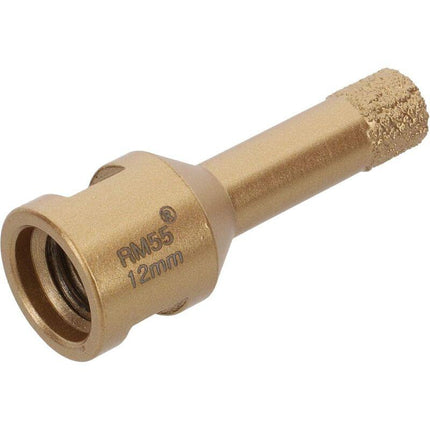 Profi Fliesenbohrer Fliese 12 Mm X M14 Diamantbohrer Winkelschleifer Für Trockenbohren In Feinsteinzeug, Wandfliesen.