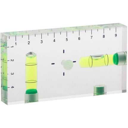 Mini High Precision Two-Direction Transparent Magnetic Spirit Level.