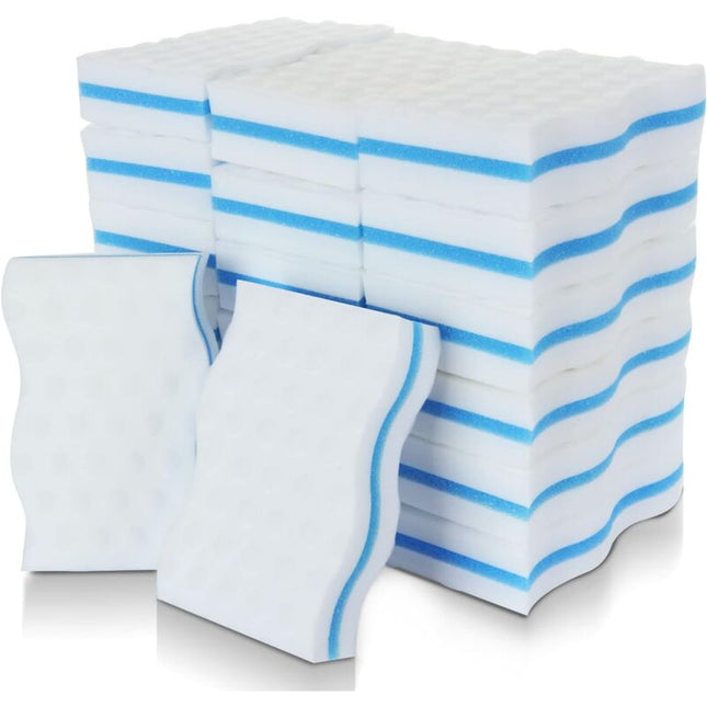 Magic Sponges, 24 pcs Extra Thick Melamine Cleaning Sponge - Magic Eraser For Bathroom, Pool, Kitchen, Floor, Wall.