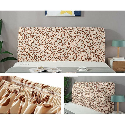 Headboard Cover Painted Pattern Dust Cover Headboard Protector Stretch Cover For Bedroom Upholstered Decoration.