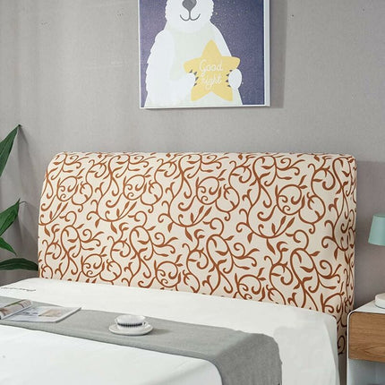Headboard Cover Painted Pattern Dust Cover Headboard Protector Stretch Cover For Bedroom Upholstered Decoration.