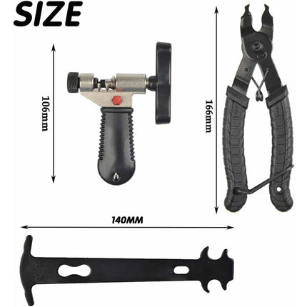 9 In 1 Bicycle Repair Tool, Bike Chain Tool Professional Bike Chain Repair Tool Kit Bicycle Link Pliers.