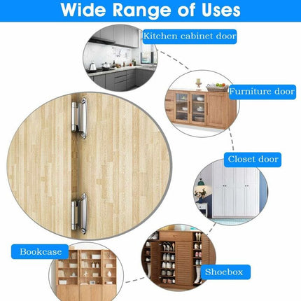6 pcs Door Hinge Self Closing Hinge Cold ROlled Steel Material Spring Hinge With DAmper For Door Closet Shoe Cabinet.