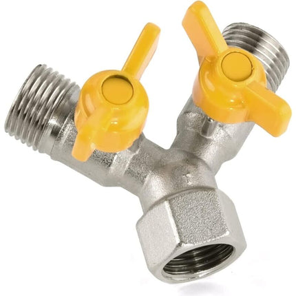 1/2" Switch Valve, Y-Shaped Three-Way Valve With Shut-Off Valve, Shower Head, Shower Arm, Washing Machine Spout.