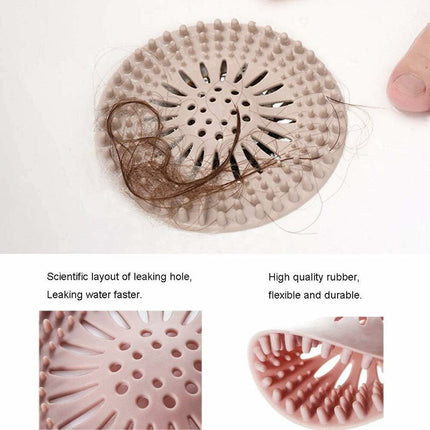 4 pcs Silicone Hair Filter, Universal Drain Protector Device, Can Be Used In Bathroom, Bathtub, Kitchen, Hair Filter.