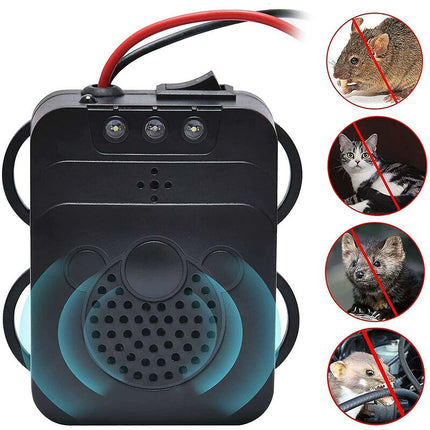 Ultrasonic Car Repellent With LED Strobe, Garage For Car ROdents Mice Pests Home Garage Attic Camping.